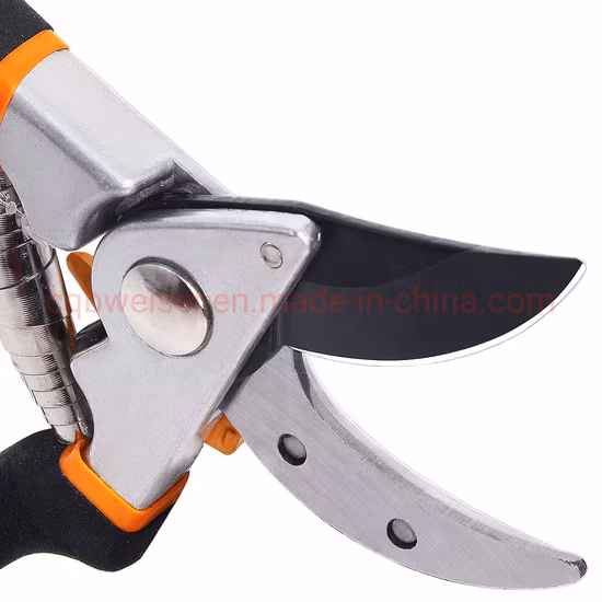 2PCS Pruning Shear Gardening Hand Bypass Secateurs Lopper Shear Set