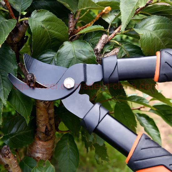 2PCS Pruning Shear Gardening Hand Bypass Secateurs Lopper Shear Set